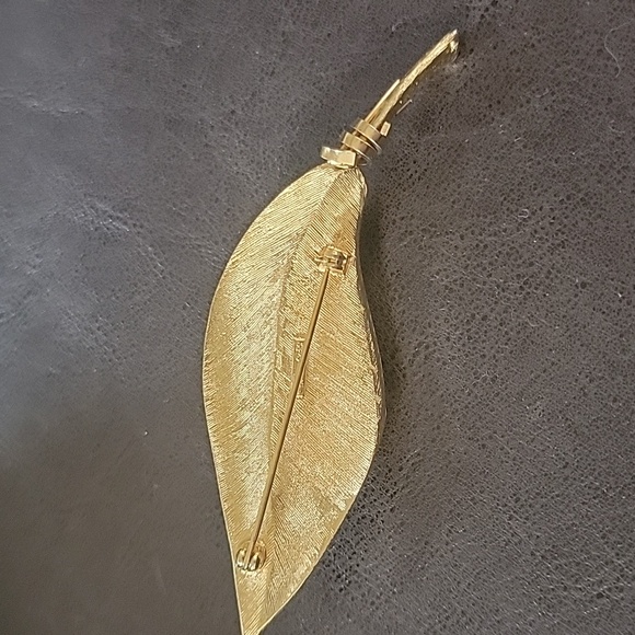 Antique Francois leaf brooch - Picture 3 of 4